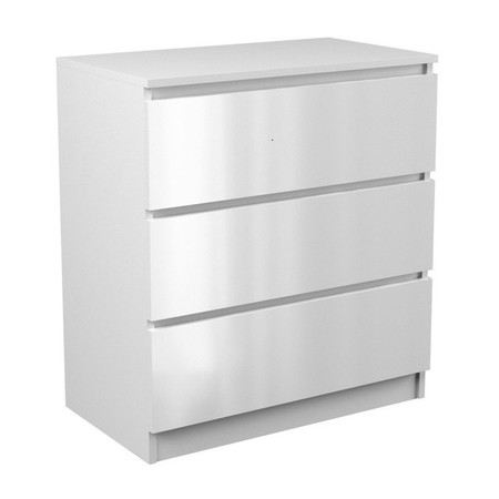 Komoda MALVA  M3 - bílá lesk TOP Nábytek