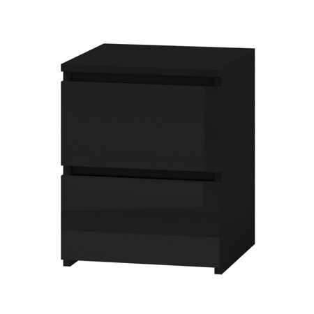 Noční stole MALVA M2 - černý lesk TOP Nábytek
