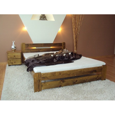 Postel Eureka 140x200 masiv borovice Dub Maxi-Drew