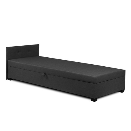 Postel s úložným prostorem CARDO 80x195 cm Antracit Signal-nabytek