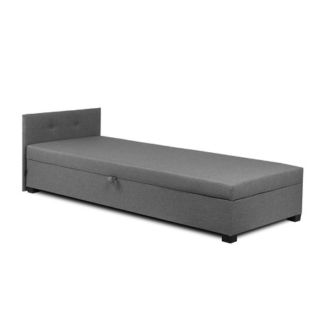 Postel s úložným prostorem CARDO 80x195 cm Šedá Signal-nabytek