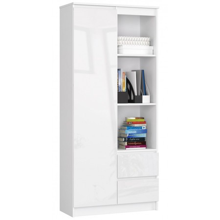 Regál R 80 cm CLP R11 bílá lesk Akord