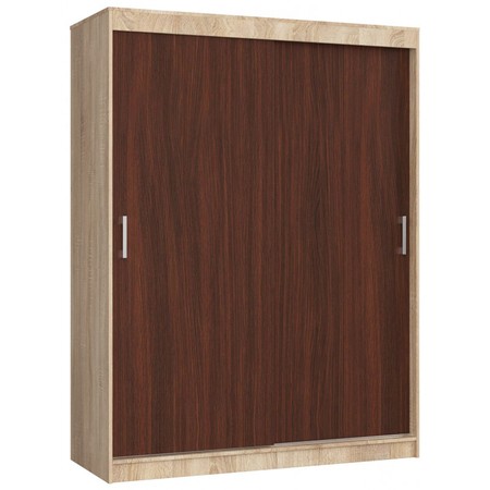 Šatní skříň posuvná 150 cm CLP MONO dub sonoma/wenge Akord