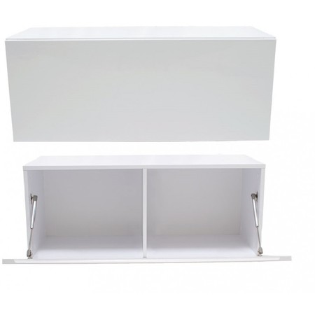 TV stolek RTV VIDA 100 cm - bílá lesk TOP Nábytek
