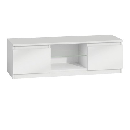 TV stolek RTV VIDA  2 120 cm - bílá lesk TOP Nábytek