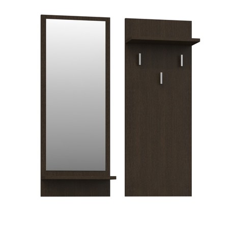 Věšák se zrcadlem RIVA wenge TOP Nábytek