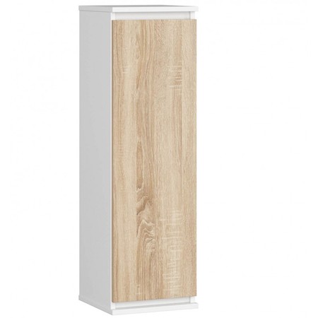 Vitrína CLP W 30 cm bílá/dub sonoma Akord