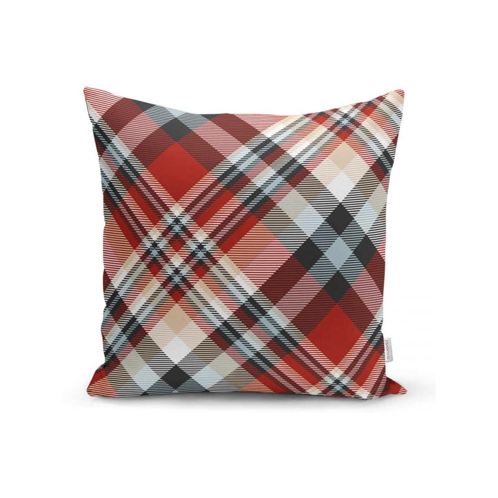 Červený dekorativní povlak na polštář Minimalist Cushion Covers Flannel