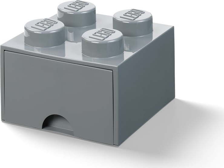 Dětský tmavě šedý úložný box se zásuvkou LEGO® LEGO