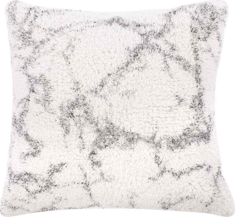 Bílo-šedý bavlněný dekorativní polštář Tiseco Home Studio Abstract