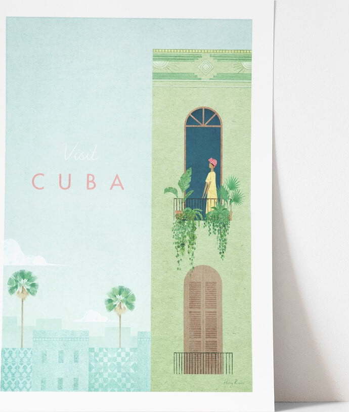 Plakát Travelposter Cuba