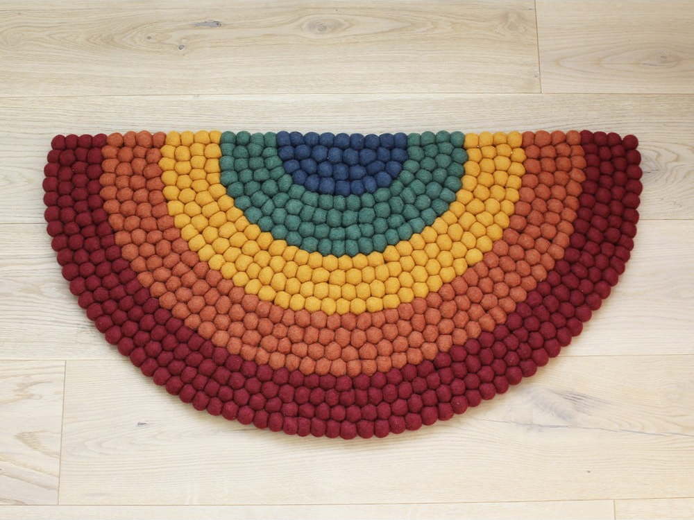 Dětský kuličkový vlněný koberec Wooldot Ball Rugs Rainbow Multi Wooldot