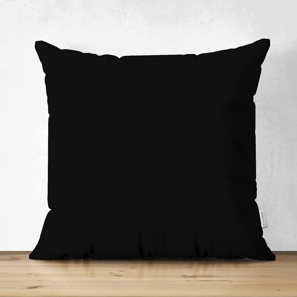 Černý povlak na polštář Minimalist Cushion Covers