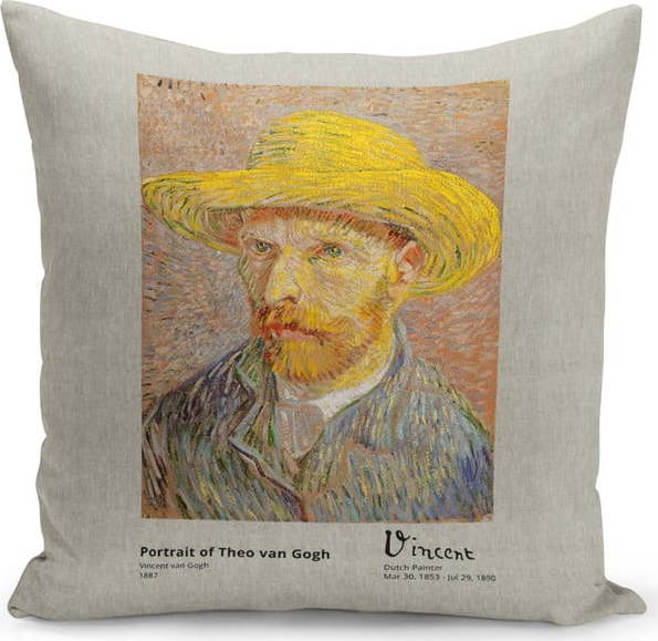 Polštář s výplní Kate Louise van Gogh Portrait