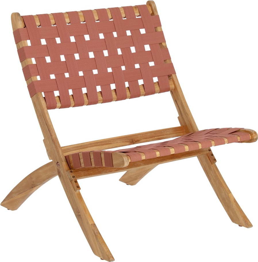 Zahradní skládací židle v barvě terakota z akáciového dřeva La Forma Chabeli La Forma