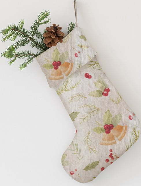 Vánoční lněná závěsná dekorace Linen Tales Jingle Bells Linen Tales
