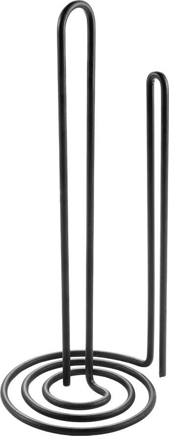 Černý držák na kuchyňské utěrky Metaltex My Roll Lava Metaltex