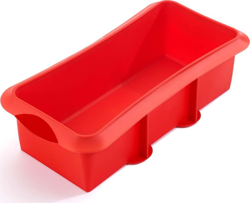 Červená silikonová forma na pečení Lékué