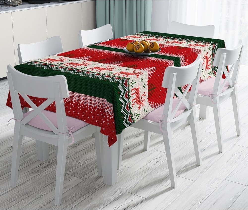 Vánoční ubrus s příměsí bavlny Minimalist Cushion Covers Merry Christmas