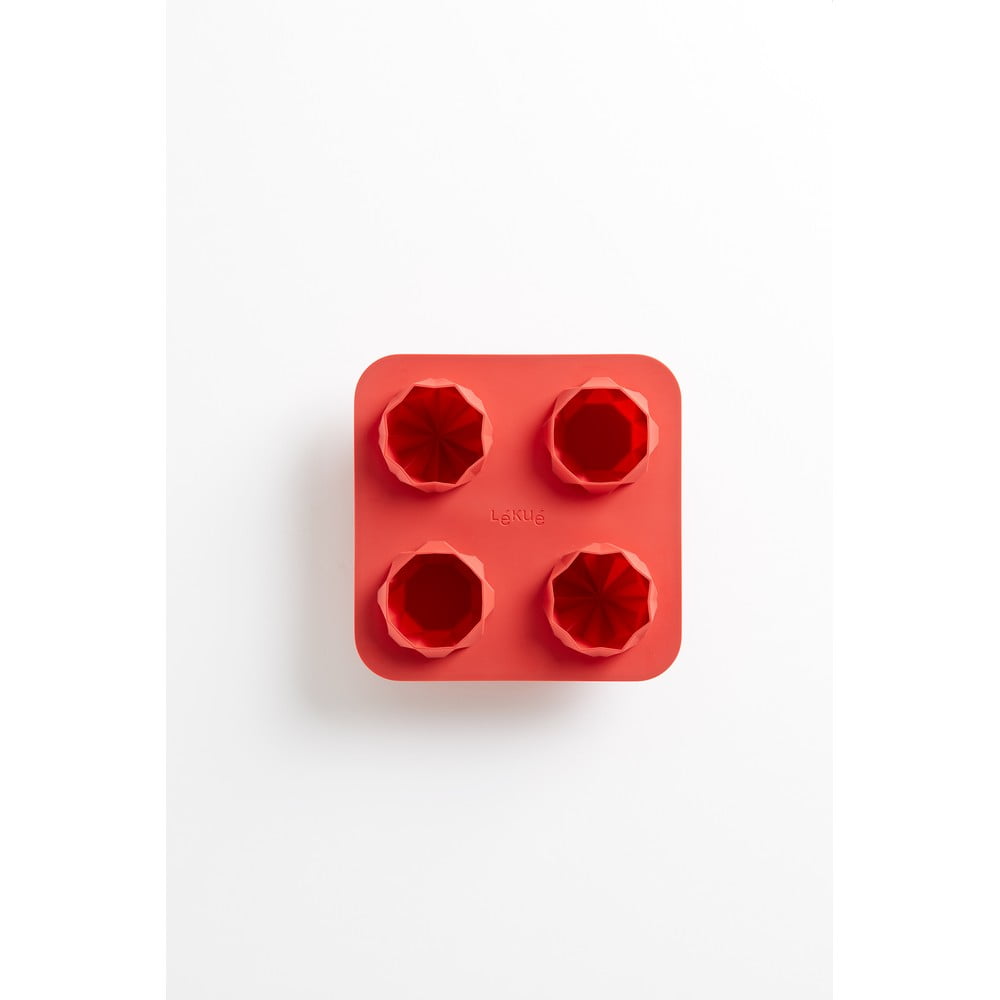 Červená silikonová forma na pečení Lékué Fortune Origami LÉKUÉ
