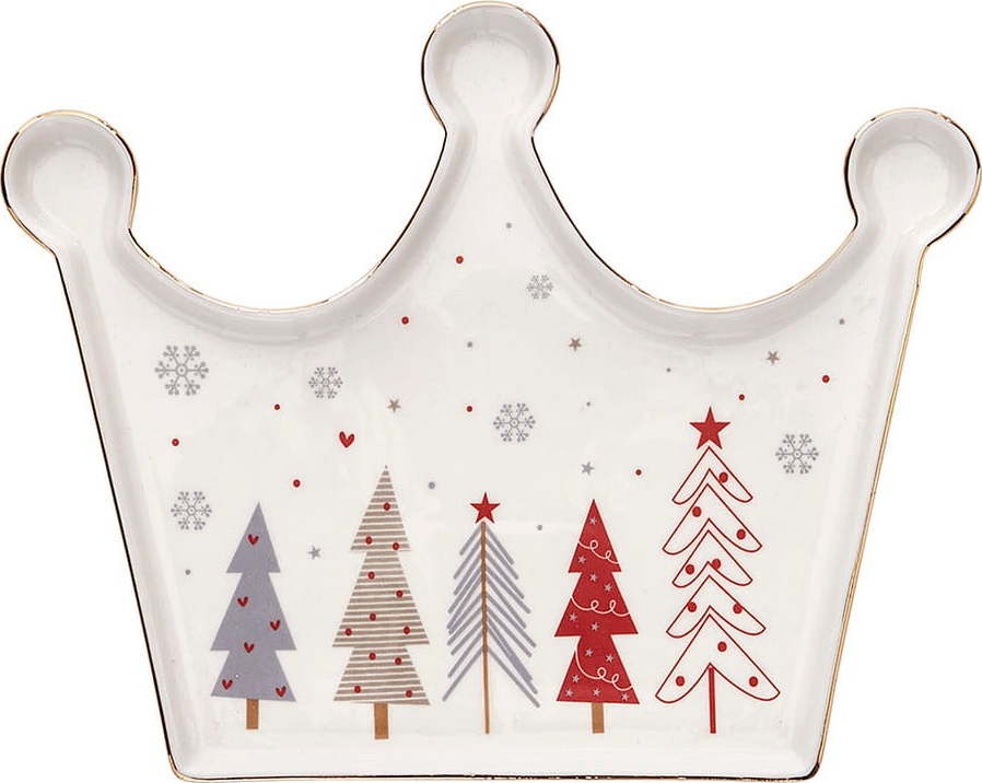 Porcelánový talíř s vánočním motivem Brandani Fiocco