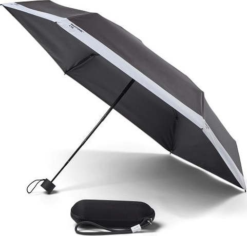 Černý skládací deštník Pantone Pantone