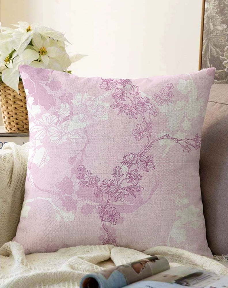 Růžový povlak na polštář s příměsí bavlny Minimalist Cushion Covers Bloom