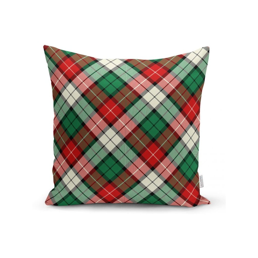 Zeleno-červený dekorativní povlak na polštář Minimalist Cushion Covers Flannel