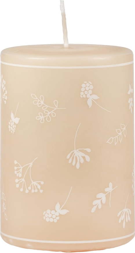 Béžová svíčka Unipar Fleur