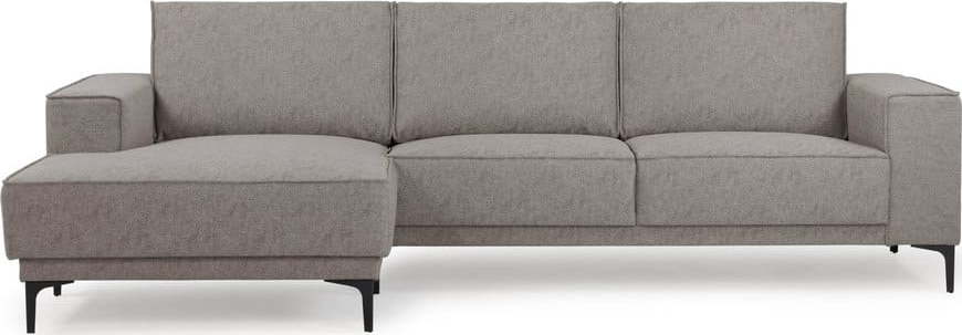 Šedohnědá rohová pohovka s lenoškou Scandic Copenhagen