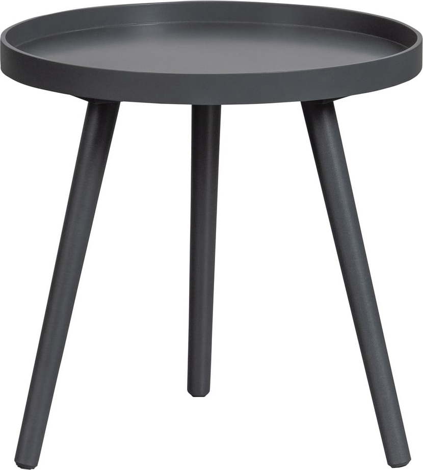 Tmavě šedý odkládací stolek WOOOD Sasha