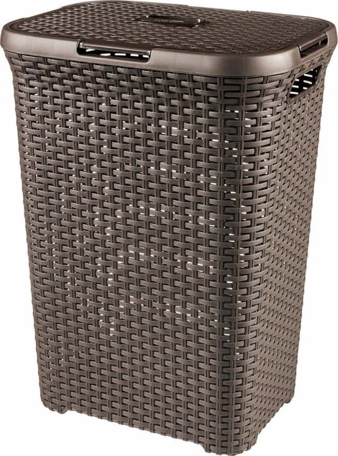 Hnědý koš na prádlo CURVER Hamper