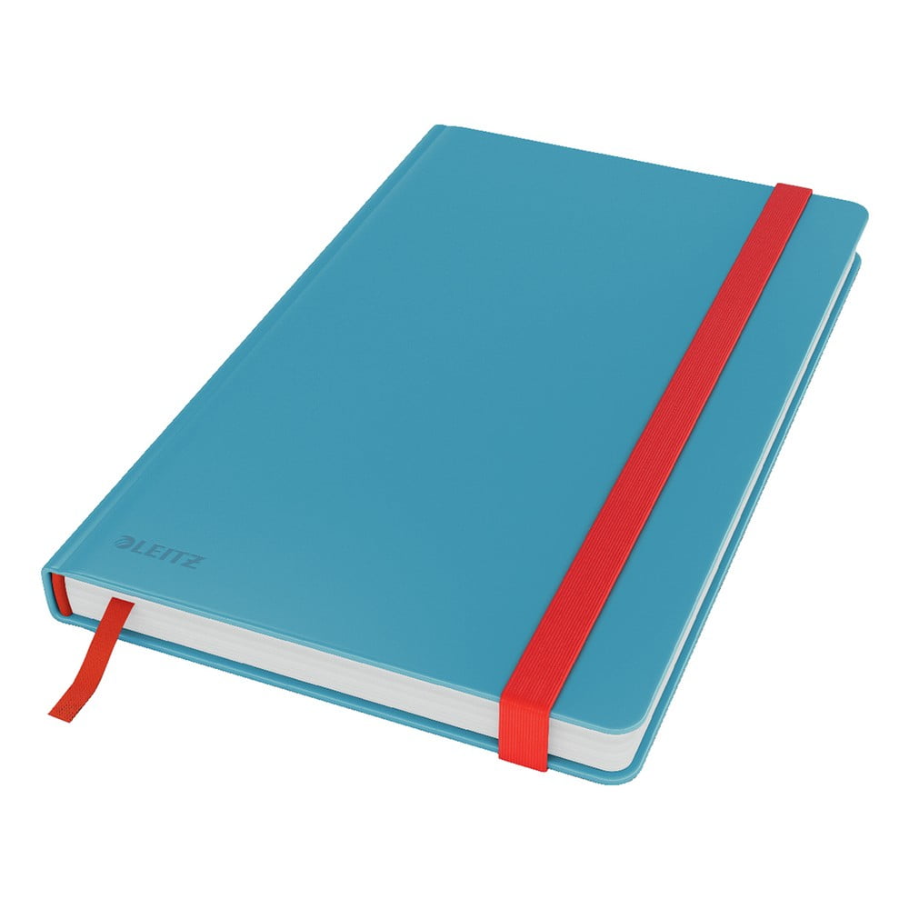 Modrý zápisník s hebkým povrchem Leitz