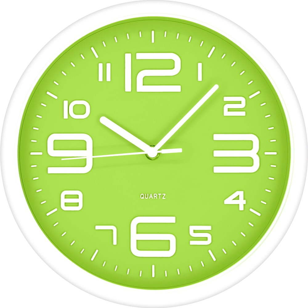 Zelené nástěnné hodiny Postershop Timmy
