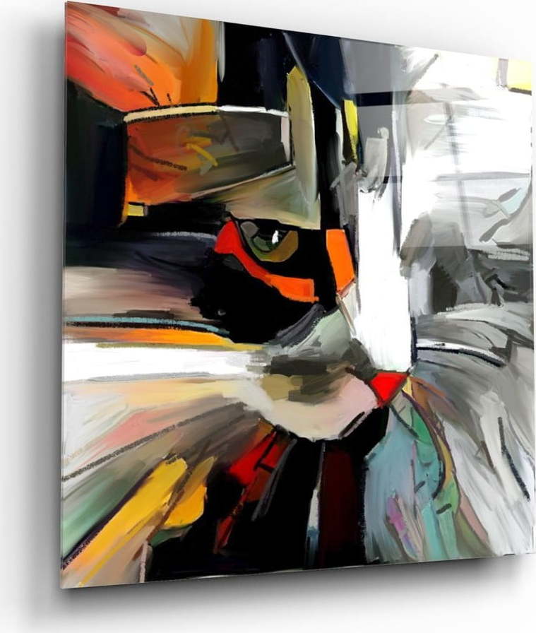 Skleněný obraz Insigne Abstract Cat