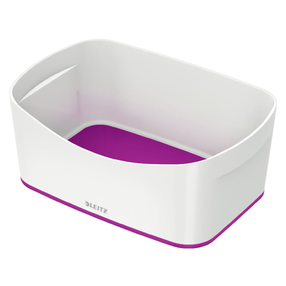 Bílo-fialový stolní box Leitz MyBox