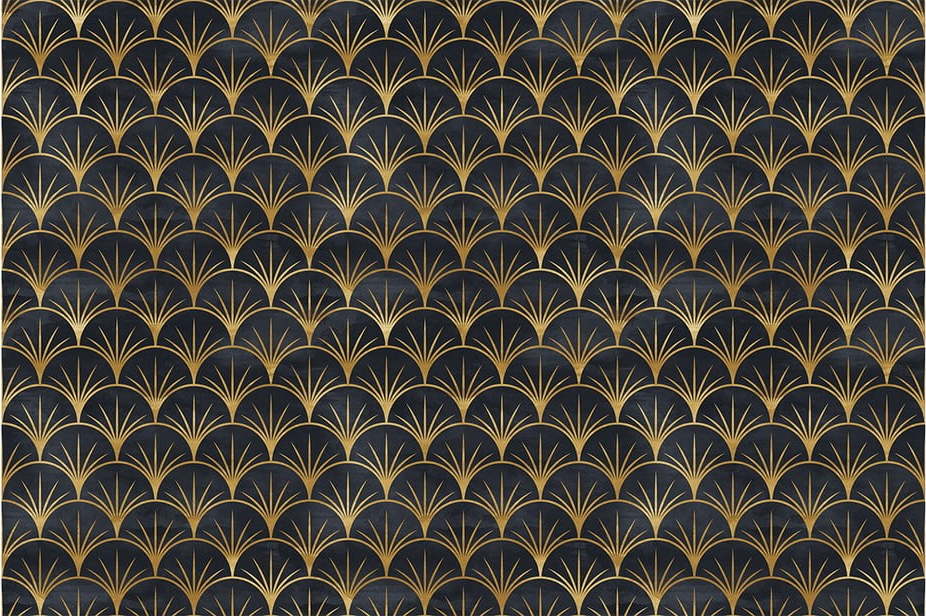 Dekorativní tapeta na nábytek v černo-zlaté barvě Ambiance Youlika Ambiance