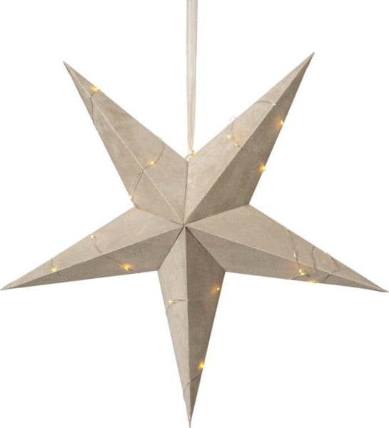 Béžová vánoční světelná dekorace Star Trading Velvet