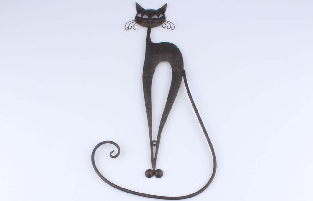 Kovová dekorace ve tvaru kočky Dakls Dakls