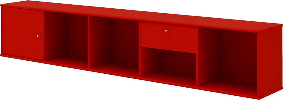 Červená nástěnná knihovna Mistral 108 Hammel