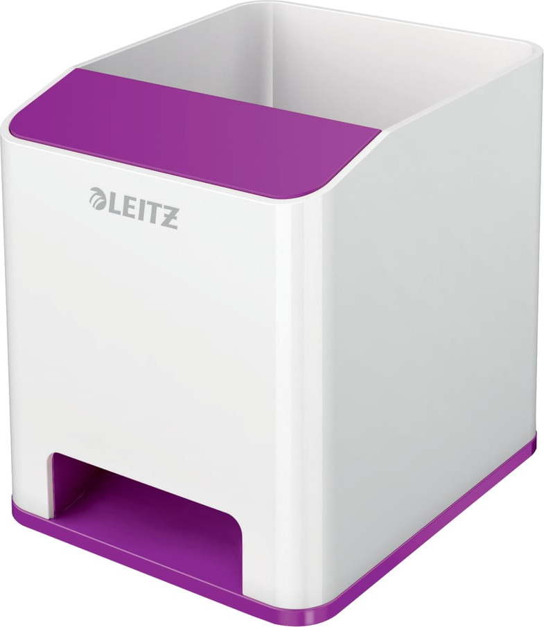 Bílo-fialový stojánek na tužky Leitz WOW Leitz