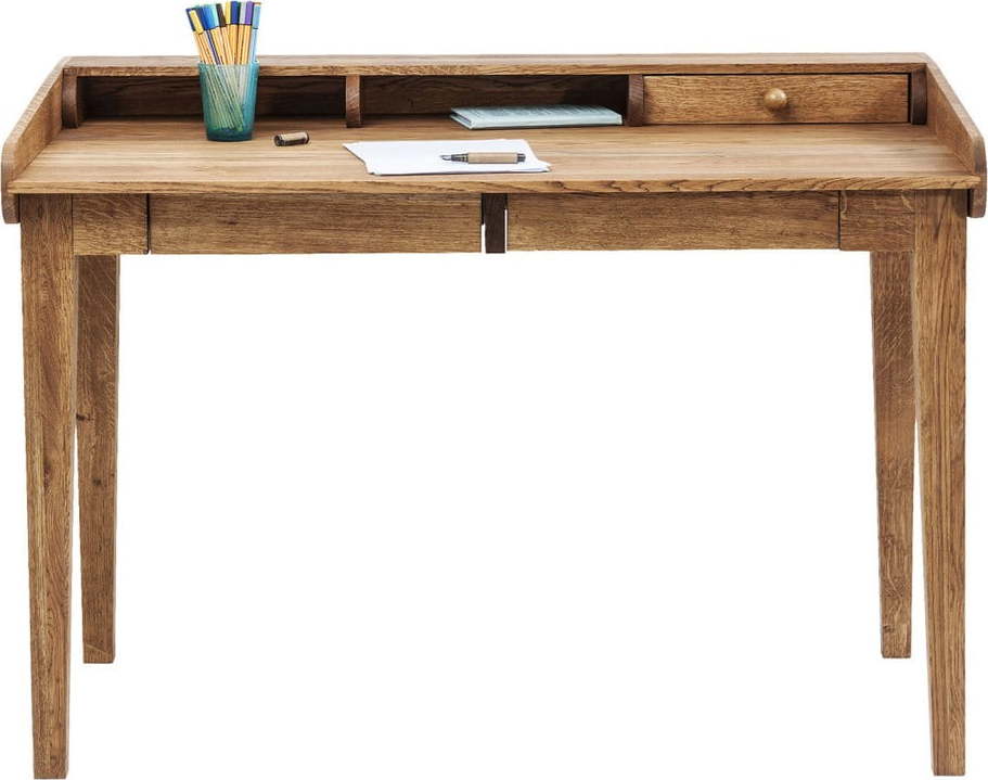 Pracovní stůl z masivního dubového dřeva Kare Design Attento Kare Design