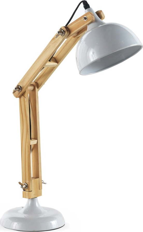 Bílá stolní lampa Geese Wooden Geese