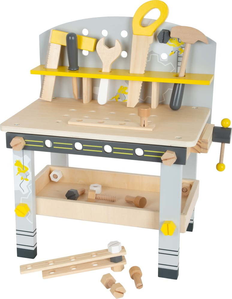 Dětský dřevěný pracovní stůl s nářadím Legler Mini Legler