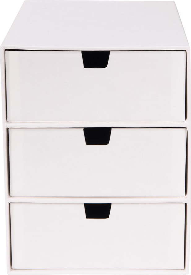 Bílý zásuvkový box se 3 šuplíky Bigso Box of Sweden Ingrid Bigso Box of Sweden