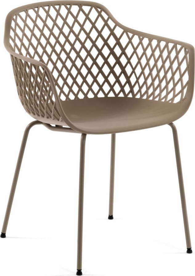 Béžová zahradní židle z oceli La Forma Quinn La Forma
