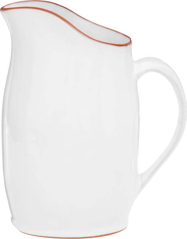 Bílý džbán z glazované terakoty Premier Housewares