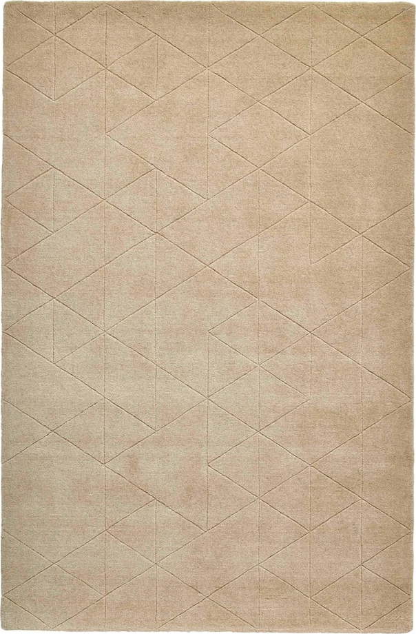 Béžový vlněný koberec Think Rugs Kasbah