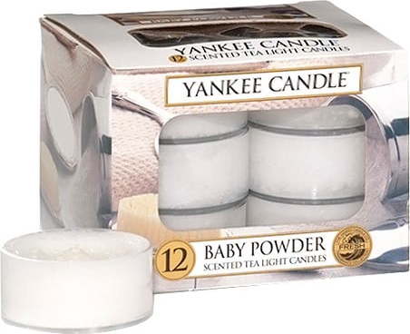 Sada 12 vonných svíček Yankee Candle Dětský Pudr