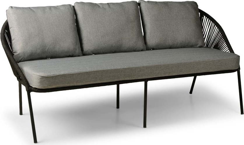 Černá trojmístná zahradní pohovka Le Bonom North Le Bonom